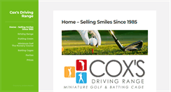 Desktop Screenshot of coxgolf.com