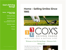 Tablet Screenshot of coxgolf.com